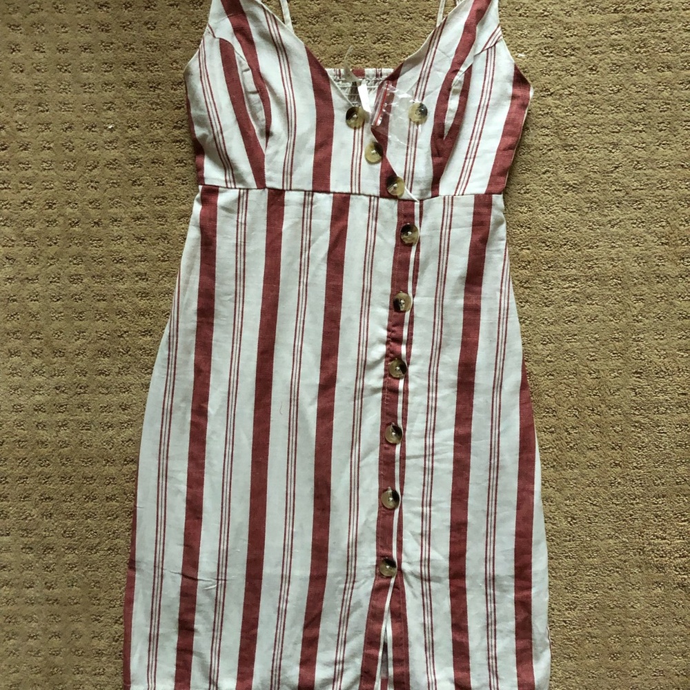 ☆Super cute White and Orangeish dress☆